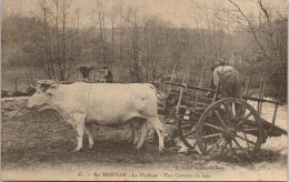 58 EN MORVAN - Attelage De Boeufs Nivernais. Le Flottage. Une Carrotée De Bois - Andere & Zonder Classificatie