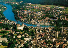 12814336 Schaffhausen Kanton Munot Rhein Fliegeraufnahme Schaffhausen - Andere & Zonder Classificatie