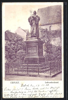 AK Erfurt, Lutherdenkmal Mit Gebäuden  - Erfurt