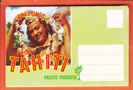 05656 / ⭐ ♥️ Greetings From TAHITI Pacific Paradise Dépliant 12 Vues LAF-190 Photo CINEMA Papete Polynésie FRançaise  - Tahiti