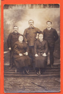 05503 ● Carte-Photo 5 Personnages 3 Hommes 2 Femmes 1920s Famille MAFFRE Et/ou BARTHE De CRUZY 34-Hérault - Photographs