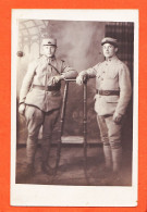 05833 / Carte-Photo Guerre 1914-1918 Poilus 2 Militaires Du 163e Régiment  CpaWW1 - War 1914-18