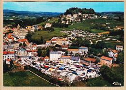 05587 ● SAINT-AGREVE St Ardèche Jour De Marché Place Le CHINIAC Vue Générale Aérienne 1965s COMBIER  - Saint Agrève