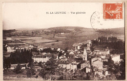 05571 ● LA LOUVEC 07-Ardèche Vue Générale 1910s à Andrée SERREF Chez AUGER Rue Chouy Bourg-Valence -VALENTIN CELLE 16 - La Louvesc