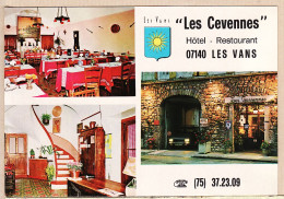 05600 ● LES VANS 07-Ardèche HOTEL Restaurant LES CEVENNES Propriétaire Chef De Cuisine LAPORTE 1980s ELIOPHOT  - Les Vans