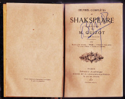 05700 / ⭐ ♥️ SHAKSPEARE Tome IV Des Oeuvres Complètes 1865 Traduction GUIZOT Othello Troilus-Cressida Libraire DIDIER  - 1801-1900