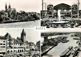 12801446 Basel BS Blick Ueber Den Rhein Bahnhof Innenstadt Rheinhafen Basel - Sonstige & Ohne Zuordnung