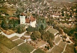 12796756 Sierre VS Chateau Mercier Luftaufnahme Sierre Siders - Autres & Non Classés