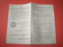 Bulletin Des Lois: Pont Suspendu à Nogent L'Artaud Avec Tarifs De Passage. Recrutement Régiments De Chasseurs D'Afrique. - Wetten & Decreten