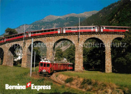 12783186 Rhaetische Bahn Bernina-Express Kehrviadukt Brusio  Eisenbahn - Autres & Non Classés