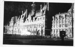 Photographie Photo Vintage Snapshot Paris Hôtel De Ville Nuit Night - Places