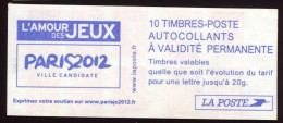 Carnet Daté Lamouche L'amour Des Jeux Olympiques Paris 2012 Ville Candidate Date Olympia JO Olympic Games OG Maury  548 - Summer 2012: London