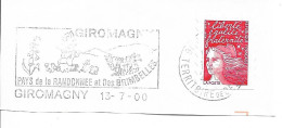 FRANCE. POSTMARK. GIROMAGNY. 2000 - 1961-....