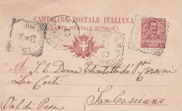 San Mommé (Firenze) Tondo-riquadrato Del 1903 Punti 7 - Storia Postale