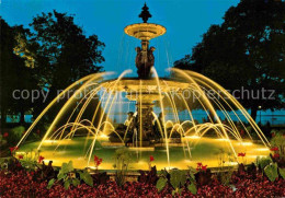 12764126 Genf GE Englischer Garten Springbrunnen Bei Nacht Genf - Altri & Non Classificati