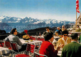 12761326 Pilatus Kulm Hotel Terrasse Mit Berner Alpenblick Pilatus  - Sonstige & Ohne Zuordnung