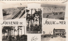 SOULAC SUR MER SOUVENIR MULTIE VUES 1957 CPSM 9X14 TBE - Andere & Zonder Classificatie