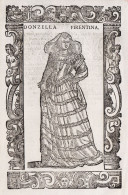 Donzella Firentina - Firenze Florence Florenz / Woman Frau Donna / Costume Costums Tracht Trachten Costumi Cos - Prints & Engravings