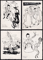 Original Caricatural Illustrations For Lucien Rebatet's Book „Le Diable à L’Hôtel Matignon“ - Stampe & Incisioni