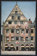 AK Augsburg, Weberhaus, Ostfassade  - Augsburg