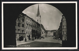 AK Wasserburg / Inn, Strassenblick Zum Platz Mit Kirche  - Wasserburg A. Inn