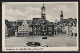 AK Königsbrück I. Sa., Platz Mit Schlossstrasse  - Königsbrück