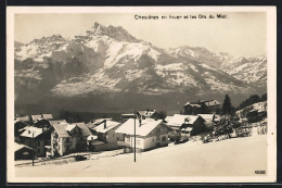 AK Chesières, Teilansicht Im Winter, Dents Du Midi  - Sonstige & Ohne Zuordnung