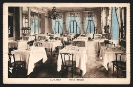 AK Lugano, Hotel Bristol, Speisezimmer  - Lugano