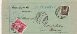E 288 Nuvolento Frazionario 12-130 Del 1938 Splendido - Storia Postale