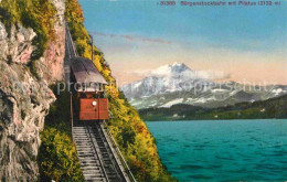 12732916 Buergenstock Vierwaldstaettersee Buergenstockbahn Mit Pilatus  - Sonstige & Ohne Zuordnung