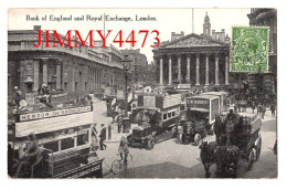 LONDON En 1922 - Bank Of England And Royal Exchange ( Rue Bien Animée ) - Piccadilly Circus