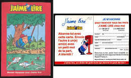 Carte Remplaçant Le Marque-page J'aime Lire N° 151 Août 1989 La Belle Endiablée Crayon Pêcheur - Bladwijzers