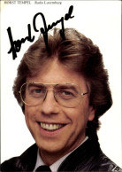 CPA Schauspieler Horst Temel, Portrait, Autogramm, Radio Luxemburg - Schauspieler