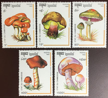 Cambodia 1992 Mushrooms Fungi MNH - Funghi