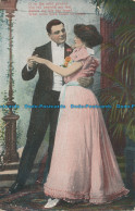 R050853 Old Postcard. Woman And Man Dancing. 1908 - World