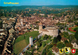 12727046 Schaffhausen SH Festung Munot Und Altstadt Fliegeraufnahme Schaffhausen - Otros & Sin Clasificación