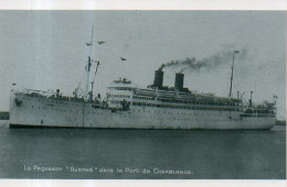 Paquebot Djenné Dans Le Port De Casablanca - Bateaux