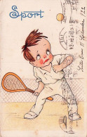 TENNIS - Illustrateur - Enfant Jouant Au Tennis - 1922 - 1900-1949