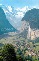 12725036 Lauterbrunnen BE Mit Grosshorn Und Breithorn Lauterbrunnen - Altri & Non Classificati