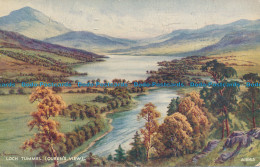 R050876 Loch Tummel. Queens View. Valentine. Art Colour. 1956 - World