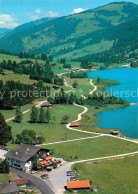 12720986 Lac Noir Schwarzsee FR Hotel Des Bains Fliegeraufnahme Fribourg - Andere & Zonder Classificatie