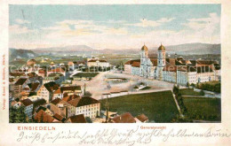 12712706 Einsiedeln SZ Panorama Kloster Kirche Einsiedeln SZ - Sonstige & Ohne Zuordnung