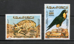 MAROC N°  689 + 690    NEUFS SANS CHARNIERE  COTE 8.00€    ANIMAUX FAUNE  VOIR DESCRIPTION - Morocco (1956-...)