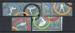 - ROUMANIE N° 1715/19 Oblitérés - Série Jeux Olympiques Rome 1960 NON DENTELÉS (5 Timbres) - Cote 30,00 € - - Gebruikt