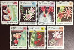 Cambodia 1990 Cacti Plants Flowers MNH - Cactusses