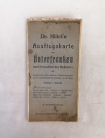 Dr. Kittels Ausflugskarte Von Unterfranken Und Benachbarten Gebieten. Maßstab 1 : 200 000. - Carte Topografiche