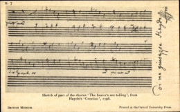Chanson CPA The Heaven's Are Telling, Franz Josef Haydn - Trachten
