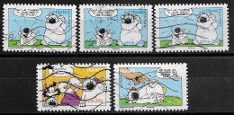 France 2006 Oblitéré Adhésif  N° 88 ( 3 Ex ) 89 - 95  Ou N° 3955 ( 3 Ex ) 3956 - 3962  " Sourires Avec Le Chien Cubitus - Used Stamps