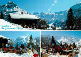 12683126 Engelberg OW Bergrestaurant Fluehmatt Terrasse Engelberg OW - Sonstige & Ohne Zuordnung