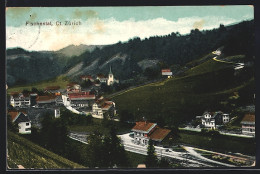 AK Fischenthal, Ortsansicht Mit Bahnhof Und Kirche  - Sonstige & Ohne Zuordnung